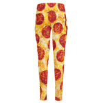 Pepperoni Pizza Print High-Waisted Pocket Leggings