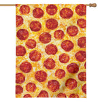 Pepperoni Pizza Print House Flag