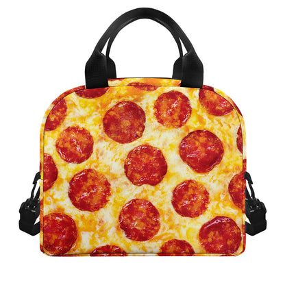 Pepperoni Pizza Print Insulated Lunch Bag