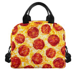 Pepperoni Pizza Print Insulated Lunch Bag