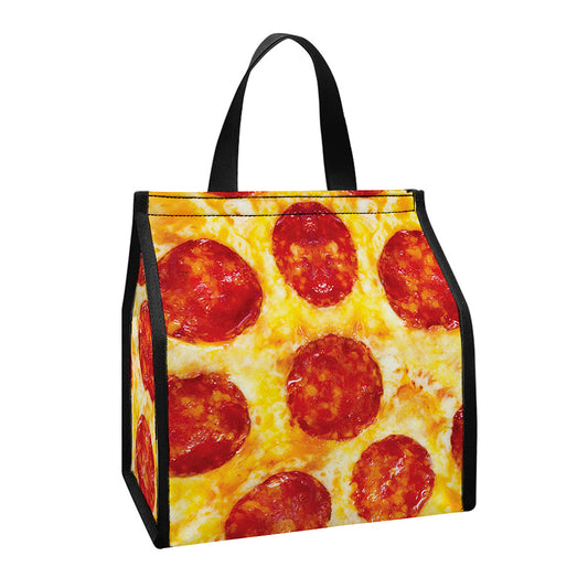 Pepperoni Pizza Print Insulated Lunch Tote