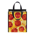 Pepperoni Pizza Print Insulated Lunch Tote