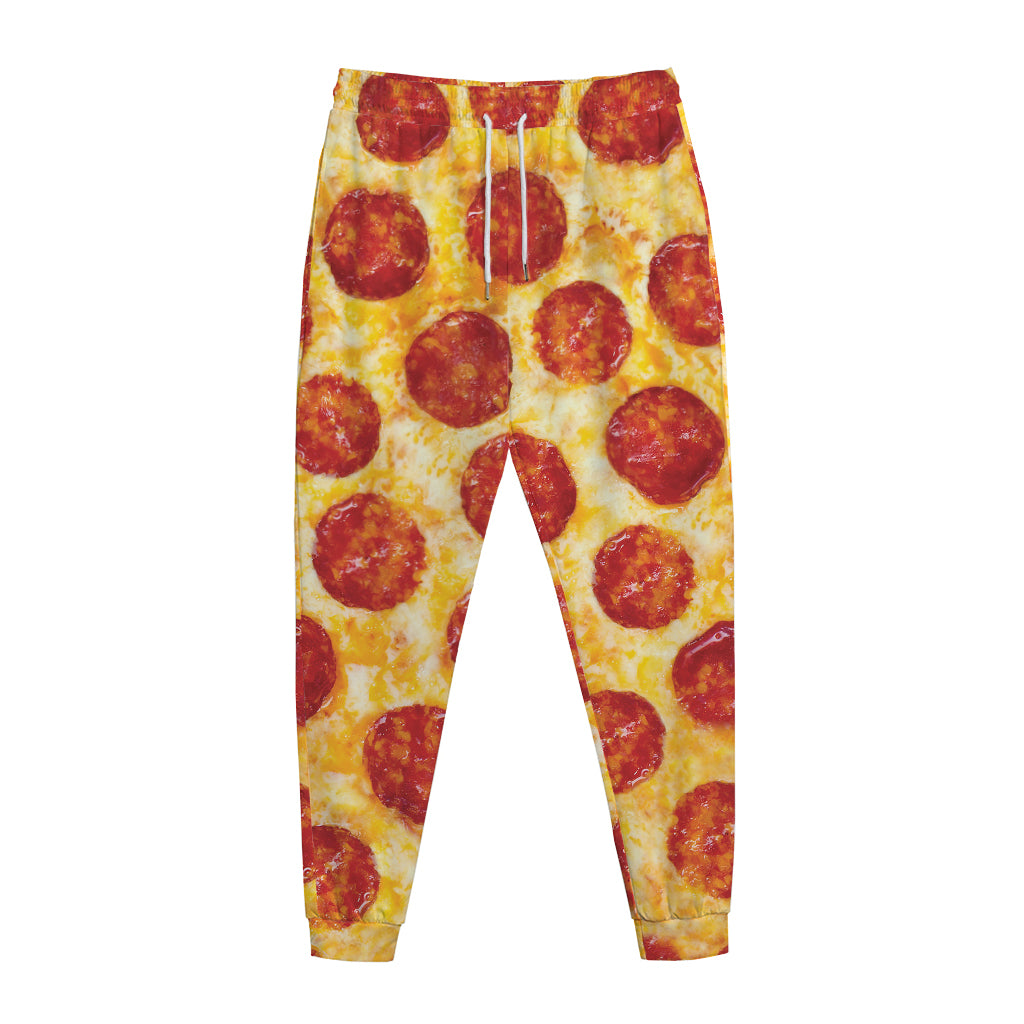 Pepperoni Pizza Print Jogger Pants