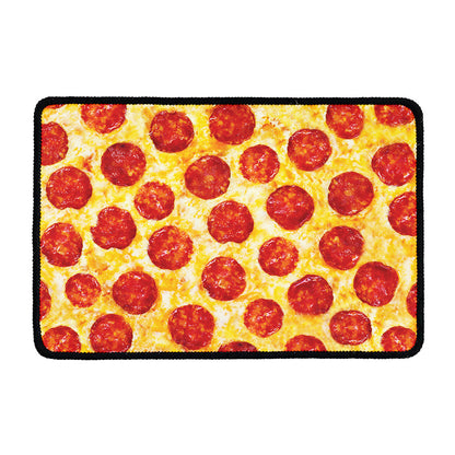 Pepperoni Pizza Print Kitchen Mat