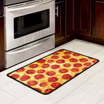 Pepperoni Pizza Print Kitchen Mat