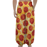 Pepperoni Pizza Print Lantern Pants