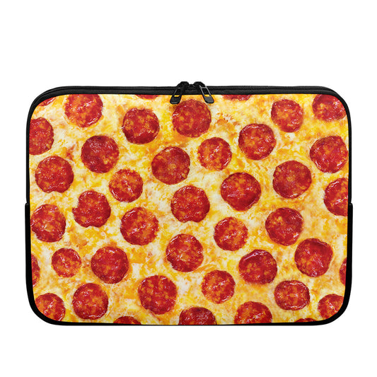Pepperoni Pizza Print Laptop Sleeve