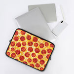 Pepperoni Pizza Print Laptop Sleeve