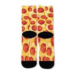Pepperoni Pizza Print Long Socks