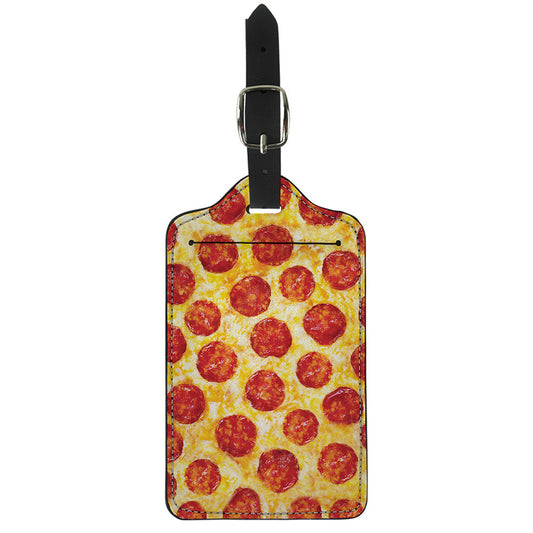 Pepperoni Pizza Print Luggage Tag