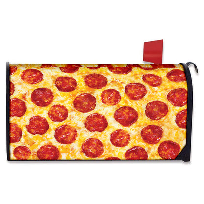 Pepperoni Pizza Print Mailbox Cover