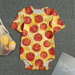 Pepperoni Pizza Print Men's Bodysuit