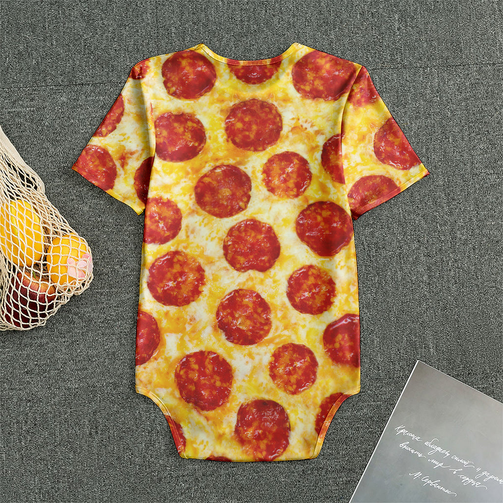 Pepperoni Pizza Print Men's Bodysuit