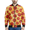 Pepperoni Pizza Print Men's Bomber Jacket