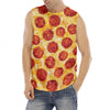 Pepperoni Pizza Print Men's Fitness Tank Top