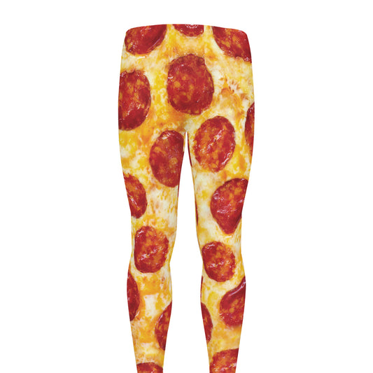 Pepperoni Pizza Print Men's leggings