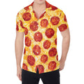 Pepperoni Pizza Print Men's Shirt