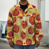 Pepperoni Pizza Print Men's Shirt Jacket