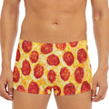 Pepperoni Pizza Print Men's Short Boxer Briefs