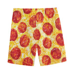 Pepperoni Pizza Print Men's Sports Shorts