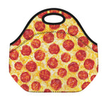 Pepperoni Pizza Print Neoprene Lunch Bag