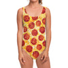 Pepperoni Pizza Print One Piece Swimsuit