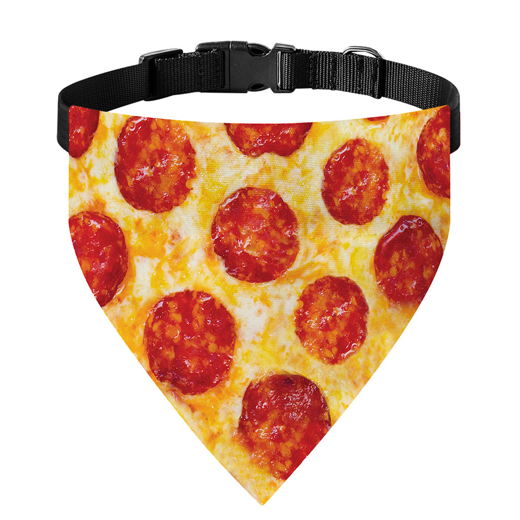 Pepperoni Pizza Print Over The Collar Dog Bandana