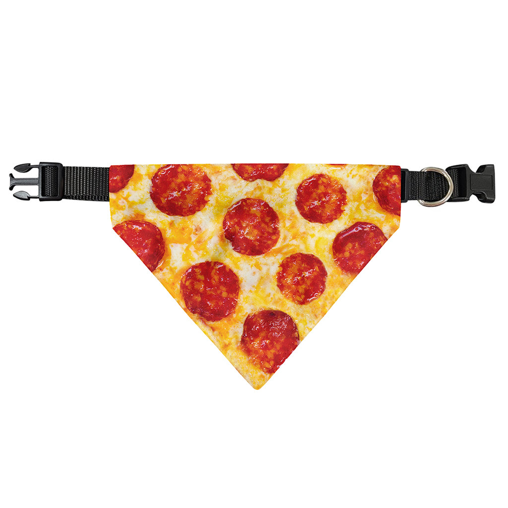 Pepperoni Pizza Print Over The Collar Dog Bandana
