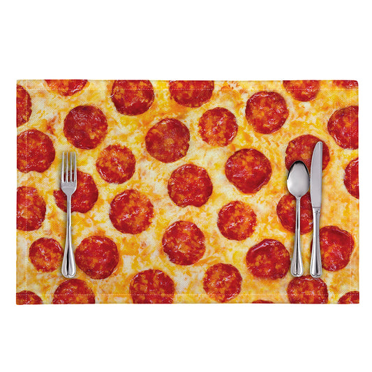 Pepperoni Pizza Print Placemat