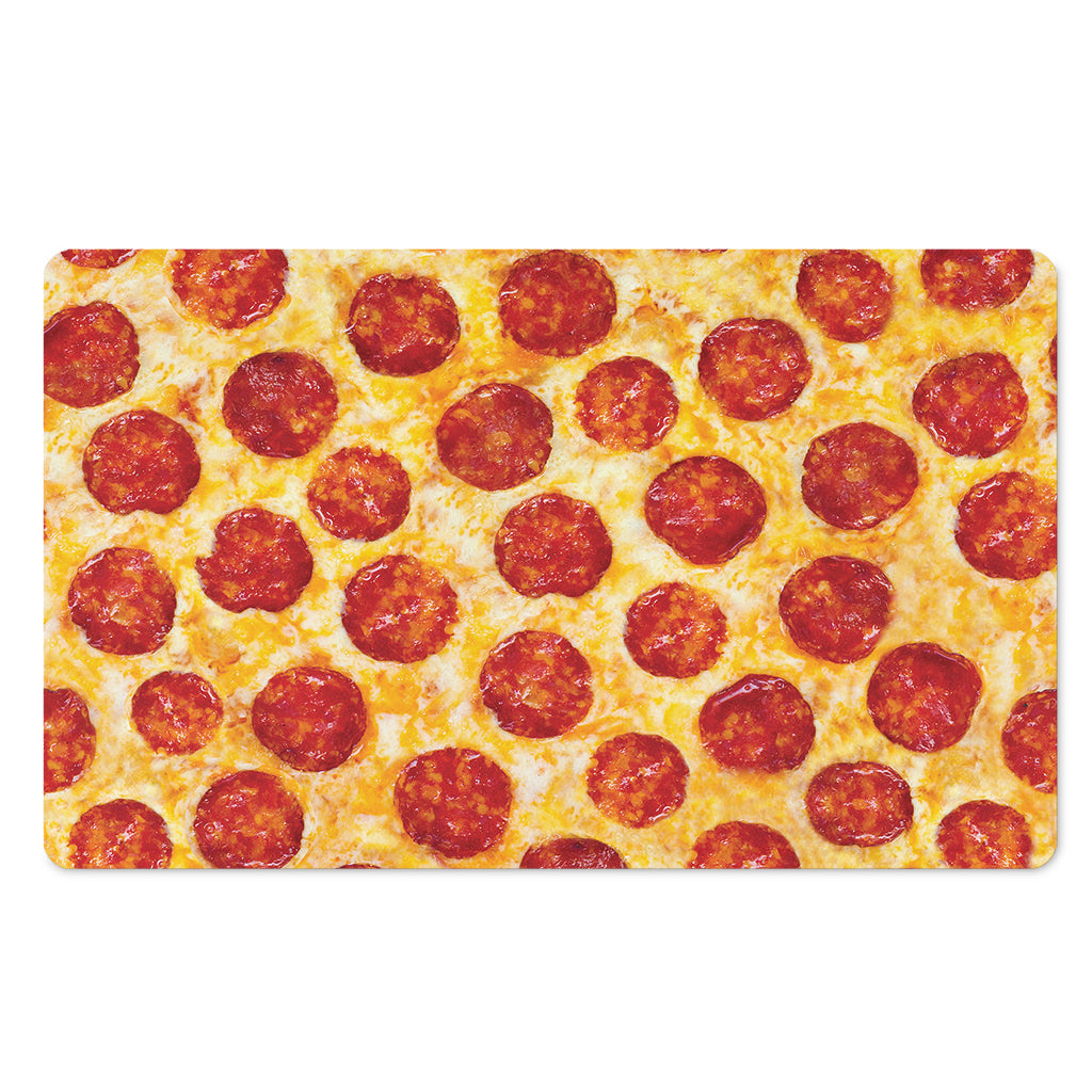 Pepperoni Pizza Print Polyester Doormat