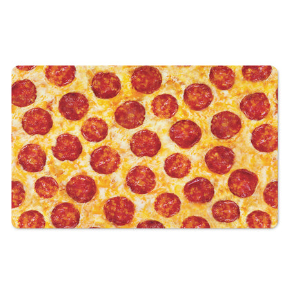 Pepperoni Pizza Print Polyester Doormat