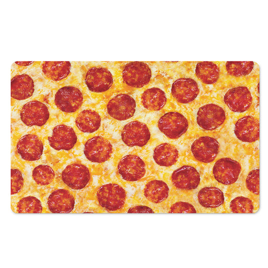 Pepperoni Pizza Print Polyester Doormat
