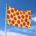 Pepperoni Pizza Print Polyester Flag