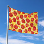 Pepperoni Pizza Print Polyester Flag