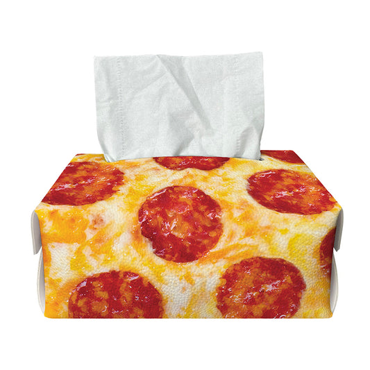 Pepperoni Pizza Print Rectangle Tissue Box Cover