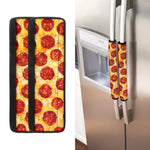 Pepperoni Pizza Print Refrigerator Handle Covers