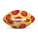 Pepperoni Pizza Print Rugby Ball