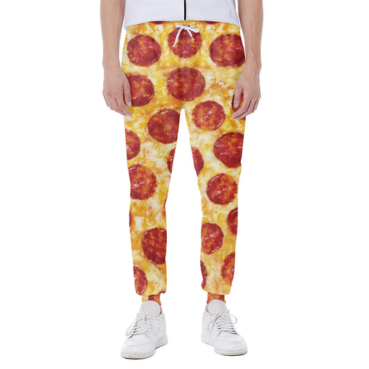 Pepperoni Pizza Print Scuba Joggers