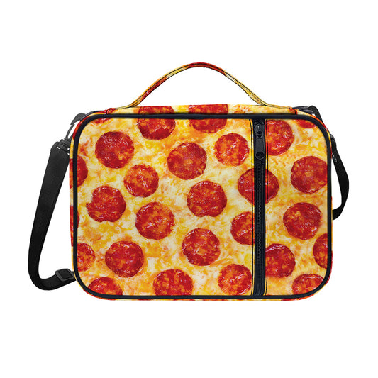 Pepperoni Pizza Print Shoulder Strap Bible Bag