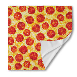 Pepperoni Pizza Print Silk Bandana