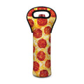 Pepperoni Pizza Print Single Neoprene Wine Tote