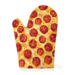 Pepperoni Pizza Print Single Oven Mitt