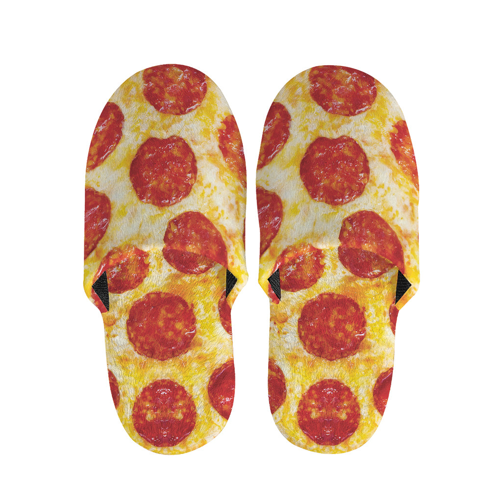 Pepperoni Pizza Print Slippers