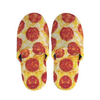 Pepperoni Pizza Print Slippers