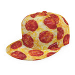 Pepperoni Pizza Print Snapback Cap