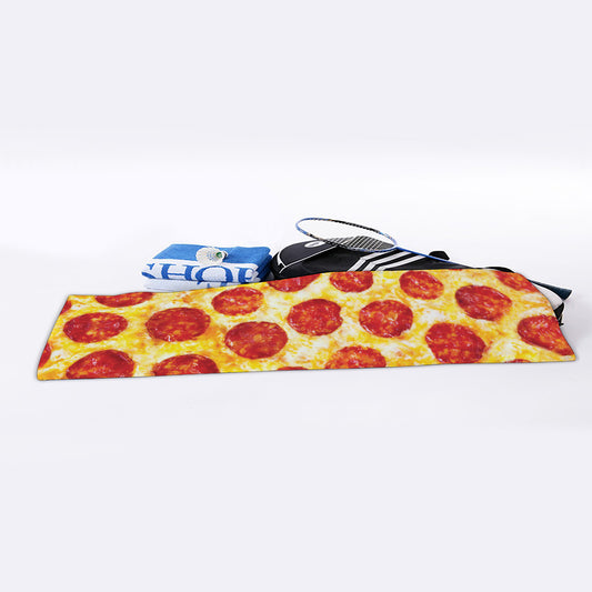 Pepperoni Pizza Print Sports Towel