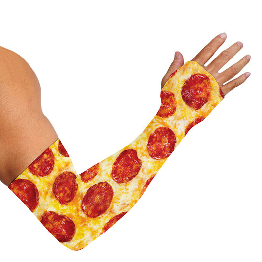 Pepperoni Pizza Print Sun Protection Arm Sleeves