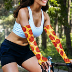 Pepperoni Pizza Print Sun Protection Arm Sleeves