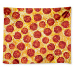 Pepperoni Pizza Print Tapestry