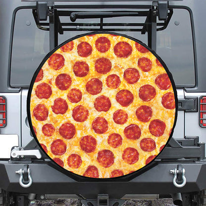 Pepperoni Pizza Print Tire Cover